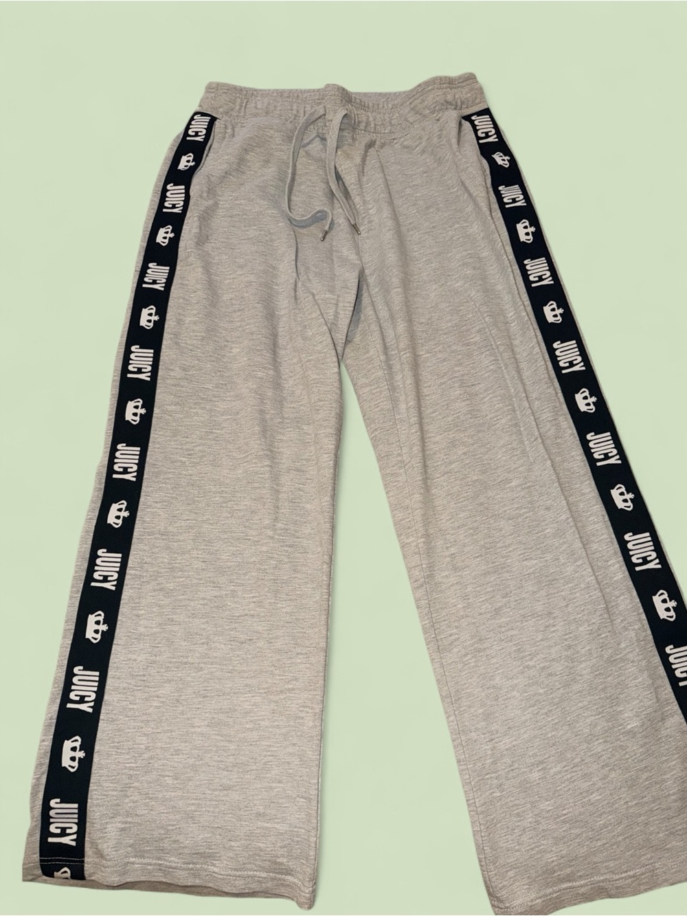 Juicy Couture Gray Wide Leg Lounge Sweatpants Y2K